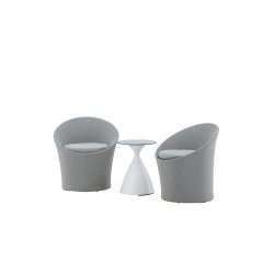 Vedligeholdelsesfrit loungest i aluminium med all-weather hynder - Model: Spoga - Vlg farve