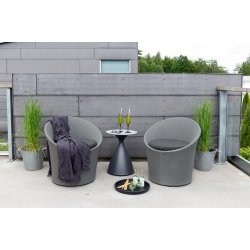 Vedligeholdelsesfrit loungest i aluminium med all-weather hynder - Model: Spoga - Vlg farve