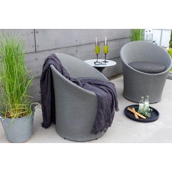 Vedligeholdelsesfrit loungest i aluminium med all-weather hynder - Model: Spoga - Vlg farve