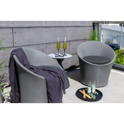 Vedligeholdelsesfrit loungest i aluminium med all-weather hynder - Model: Spoga - Vlg farve