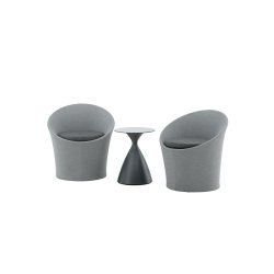 Vedligeholdelsesfrit loungest i aluminium med all-weather hynder - Model: Spoga - Vlg farve