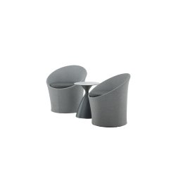 Vedligeholdelsesfrit loungest i aluminium med all-weather hynder - Model: Spoga - Vlg farve