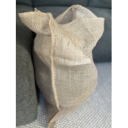 "Kartoffelsk" i Jute stor. Den prcis julemandens julesk. PERFEKT TIL JULETIDEN!