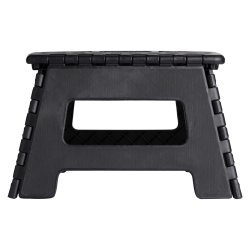 Foldbar skammel med anti-glide overflade. Str. 32 x 25 x 22 cm - Max belastning 150 kg