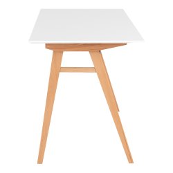 Pnt og stilfuldt skrivebord 120x60x75 cm - Model: Vojens - Vlg farve p bordplade og ben