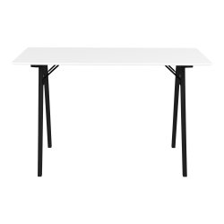 Pnt og stilfuldt skrivebord 120x60x75 cm - Model: Vojens - Vlg farve p bordplade og ben