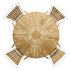 Ella Havebord Teak - : 130 cm. Vlg farve p stel: Vlg farve p stel