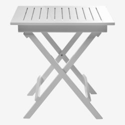 York Caf Trdgrdsbord 70x70 - Vit