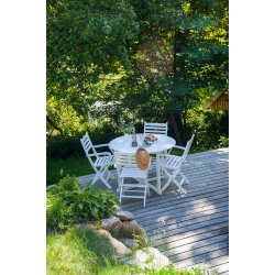 Rundt butterfly mahognibord - Model Isabella