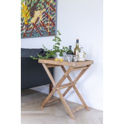 Brickbord i guldigt teak