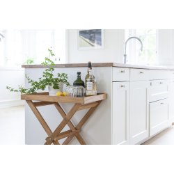 Brickbord i guldigt teak