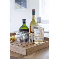 Brickbord i guldigt teak