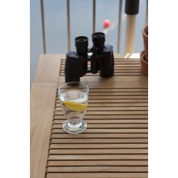 Foldbart Julia balkons�t i gold teak - Butterflybord med Julia 5-positionsstole - 2 personer - Perfekt til terrasse eller altan!