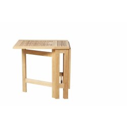 Foldbart Julia balkons�t i gold teak - Butterflybord med Julia 5-positionsstole - 2 personer - Perfekt til terrasse eller altan!