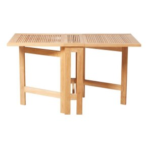 Butterfly balkonbord gold teak 