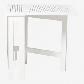 Butterfly Balkonbord men 2 klapper. fra 2 - 6 pers. Hjglas 70 Hvid PU maling.