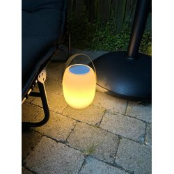 LED-lampe og bluetooth hjttaler med lder strop til udendrs brug - Model: Valkyria