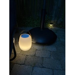 LED-lampe og bluetooth hjttaler med lder strop til udendrs brug - Model: Valkyria