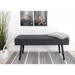 Retro bnk/sengeskammel i velour/fljl eller stof. model Skiby - vlg farve