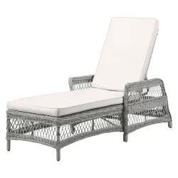 MODEL: VILA - solseng Komfortabel INKL. lux. all-weather hynde og justerbar ryg - B:73 cm x D:195 cm x H:54 cm 