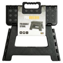 Foldbar skammel med anti-glide overflade. Str. 32 x 25 x 22 cm - Max belastning 150 kg