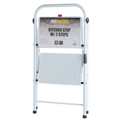 Foldbar kkkenstige med 2 trin - 38,5 x 47,8 x 65,8 cm - Max belastning 150 kg