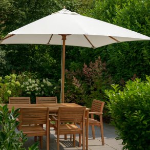 Parasol str. 3x3 meter -  Vlg farve - Vandtt + Dug har UV30+ solbeskyttelse. Model: Nice