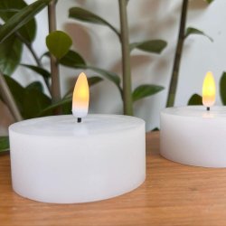 Smarte LED Jumbo Fyrfadslys - Dia. 7 cm