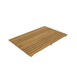  Louisiana teakm�tte 80 � 50 cm � naturligt silver teaktr� med rustikt udtryk