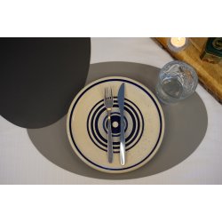 Dkkeserviet i ovalt design - Fremstillet i PU lder soft - Foldbar - 30x45 cm - Vlg farve