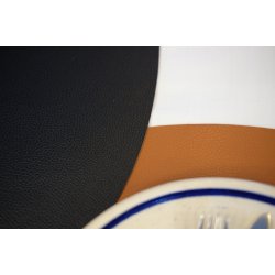 Dkkeserviet i ovalt design - Fremstillet i PU lder soft - Foldbar - 30x45 cm - Vlg farve