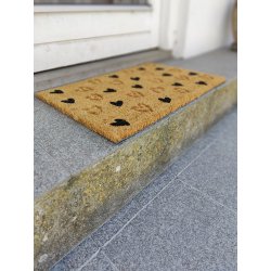 Kokos drmtte med Hjertemnster. En perfekt blanding af design og kvalitet 40 x 60 cm. 