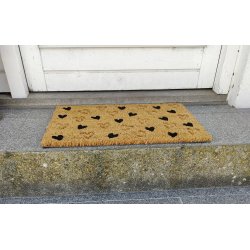 Kokos drmtte med Hjertemnster. En perfekt blanding af design og kvalitet 40 x 60 cm. 