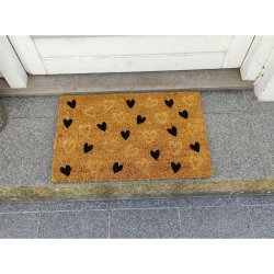 Kokos drmtte med Hjertemnster. En perfekt blanding af design og kvalitet 40 x 60 cm. 