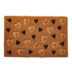 Kokos drmtte med Hjertemnster. En perfekt blanding af design og kvalitet 40 x 60 cm. 