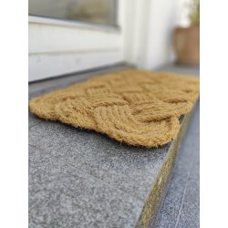 Jute drrmatta med en elegant fltad design av slitstarkt jute - Finns i olika storlekar