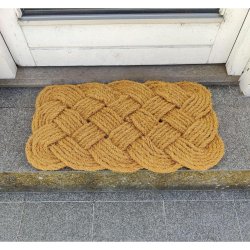 Jute drrmatta med en elegant fltad design av slitstarkt jute - Finns i olika storlekar