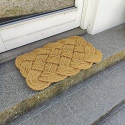 Jute drrmatta med en elegant fltad design av slitstarkt jute - Finns i olika storlekar