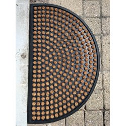 Elegant prickig drrmatta som tler allt vder 45x75 cm - Gummi/kokos - Finns i flera former