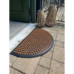 Elegant Dots drmtte der tler alt vejr 45 x 75 cm - gummi/kokos - Fs i flere former