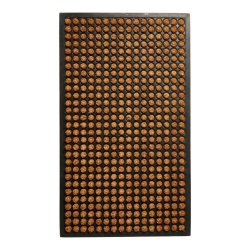 Elegant prickig drrmatta som tler allt vder 45x75 cm - Gummi/kokos - Finns i flera former