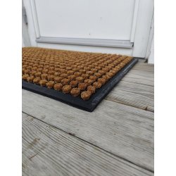 Elegant prickig drrmatta som tler allt vder 45x75 cm - Gummi/kokos - Finns i flera former