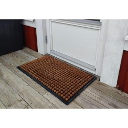 Elegant prickig drrmatta som tler allt vder 45x75 cm - Gummi/kokos - Finns i flera former