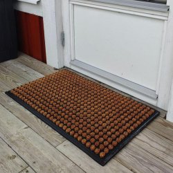 Elegant prickig drrmatta som tler allt vder 45x75 cm - Gummi/kokos - Finns i flera former