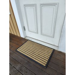 Drrmatta 45x75cm framstllt i gummi och kokos - Slitstark och frblir snygg vid utomhusbruk