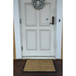 Drrmatta 45x75cm framstllt i gummi och kokos - Slitstark och frblir snygg vid utomhusbruk