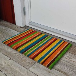 Multifrgad drrmatta med rnder 40x60 blandar hllbarhet och funktion perfekt i en stilfull design 