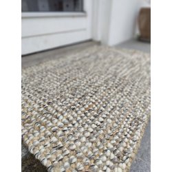 Jute tppe af jute og uld, et dekorativt og slidstrkt tppe - fs i flere strrelser.