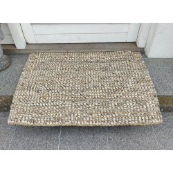 Jute tppe af jute og uld, et dekorativt og slidstrkt tppe - fs i flere strrelser.