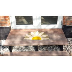 Drmtte marguerit 40x60cm. i kokos til udendrs brug